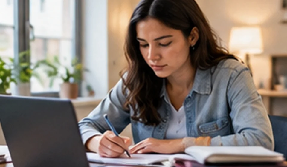 Personne qui cherche des offres d'emploi sur un ordinateur portable